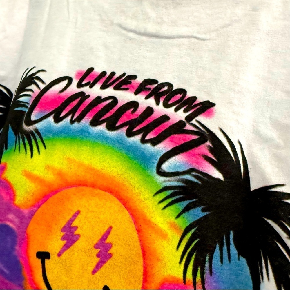 J Balvin Neon Fest 2020 Cancun Mexico White Graphic T-Shirt Official Tour Merch - Picture 4 of 6